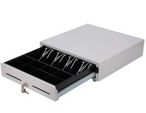 Cassetto manuale dei contanti bianchi ECR/di posizione, scatola chiudibile a chiave portatile dei contanti con la scanalatura