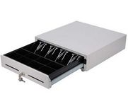 Porcellana Cassetto manuale dei contanti bianchi ECR/di posizione, scatola chiudibile a chiave portatile dei contanti con la scanalatura società