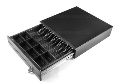 Porcellana Cassetto dei contanti di USB/scatola chiudenti neri contanti del metallo con i compartimenti 410E di Bill della serratura 5 fabbrica